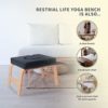 Restrial Life Yoga Headstand Bench- Stand Yoga Chair for Family, Gym - Wood and PU Pads - Relieve Fatigue and Build Up Body (Dark Black) - Image 7