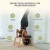 Restrial Life Yoga Headstand Bench- Stand Yoga Chair for Family, Gym - Wood and PU Pads - Relieve Fatigue and Build Up Body (Dark Black) - Image 5