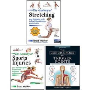 The Anatomy of Stretching, The Anatomy of Sports Injuries, The Concise Book of Trigger Points 3 Books Collection Set