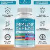 8 in 1 Immune Defense Support, Immunity Vitamins Supplement Booster with Zinc 50mg, Vitamin C Elderberry Vit D3 5000 IU, Turmeric Curcumin & Ginger, Echinacea - Allergy Relief for Kids Adults (2 Pack) - Image 3