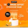 Airborne 1000mg Vitamin C with Zinc, SUGAR FREE Effervescent Tablets, Immune Support Supplement with Powerful Antioxidants Vitamins A C & E - 30 Fizzy Drink Tablets, Zesty Orange Flavor - Image 2