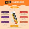 Airborne 1000mg Vitamin C with Zinc, SUGAR FREE Effervescent Tablets, Immune Support Supplement with Powerful Antioxidants Vitamins A C & E - 30 Fizzy Drink Tablets, Zesty Orange Flavor - Image 3